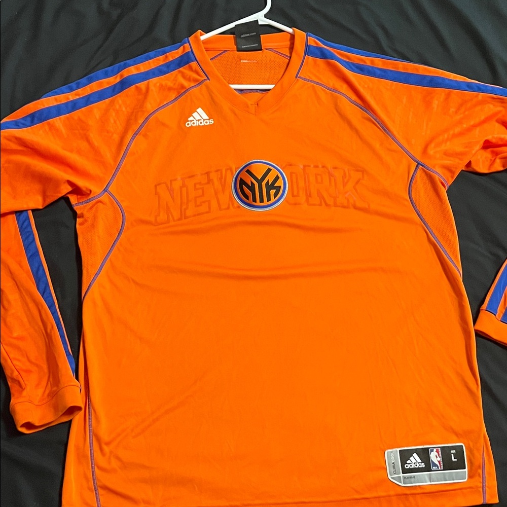 Adidas Orange New York Long Sleeve Jersey